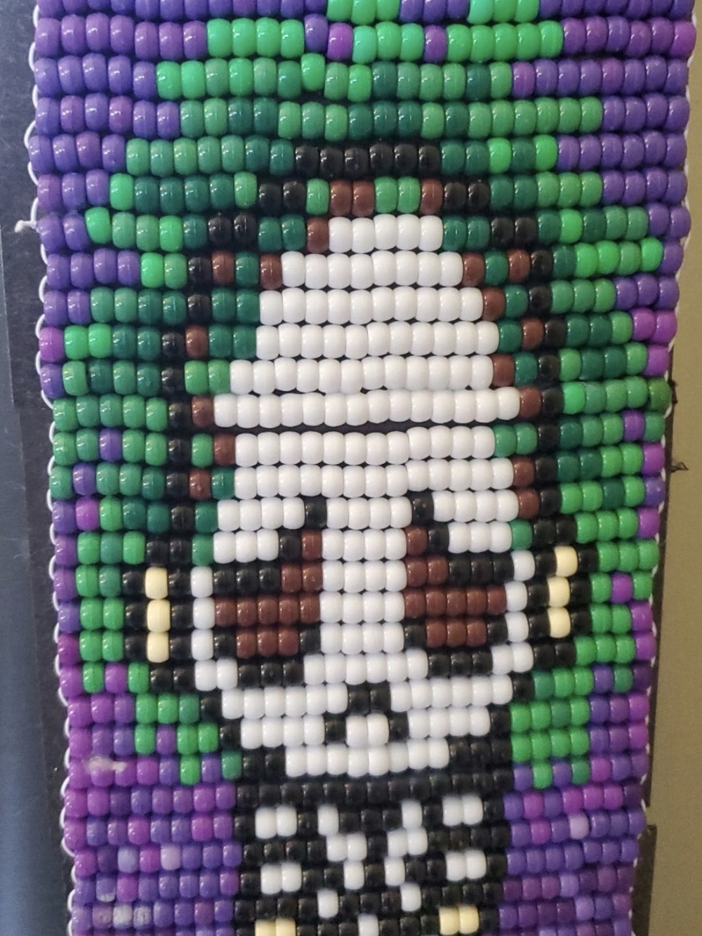 Beetlejuice Inspired Beaded Magnet